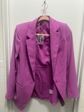 Express Light Purple Cinched Blazer NWT